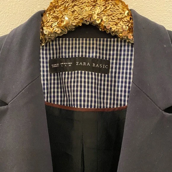 Navy Blue Zara Blazer - Picture 4 of 7